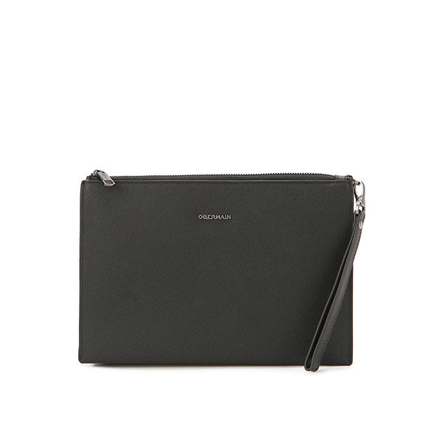 Basil Clutch (M) - L In Black