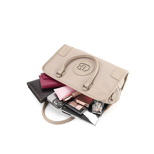 Shonna Top Handle Bag(L) In Taupe