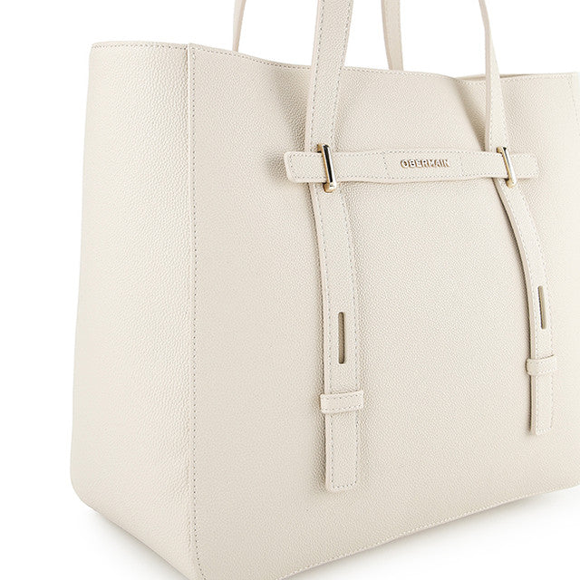 Nettie Tote W/ Pouch In Beige/Mustard