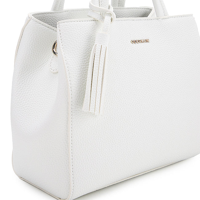 Zona Top Handle Bag In White