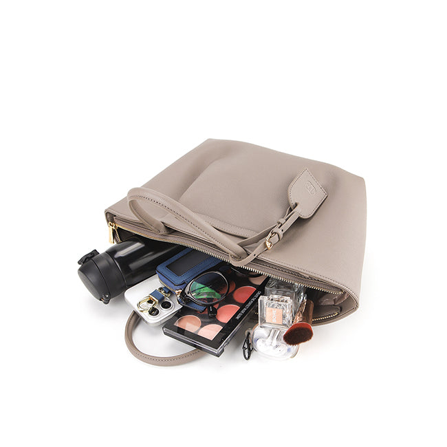 Allie Tote Bag (M) In Taupe