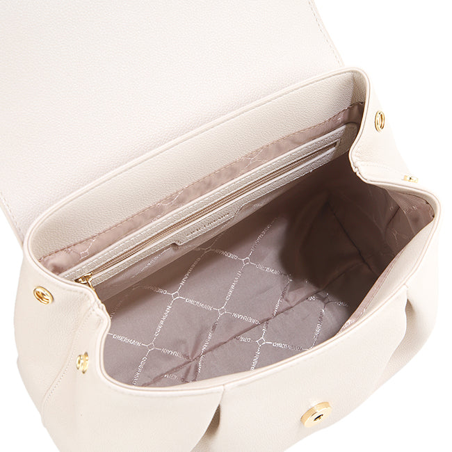 Allura Top Hande Bag (L) In Cream