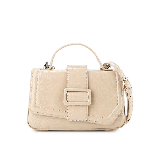 Billie Top Handle Bag In Almond