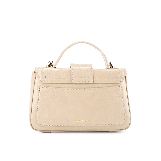Billie Top Handle Bag In Almond