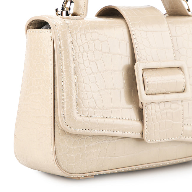 Billie Top Handle Bag In Almond