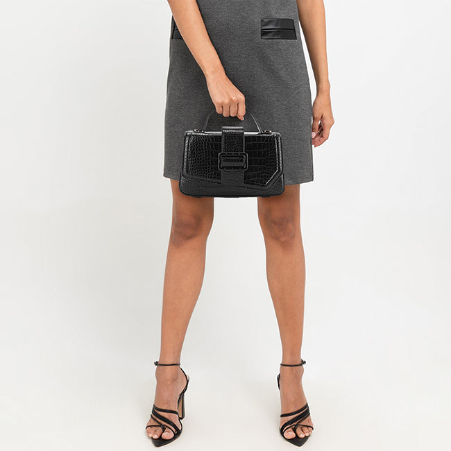 Billie Top Handle Bag In Black