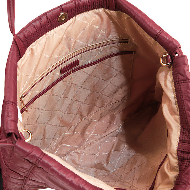 Nerissa Tote Bag (L) In Maroon