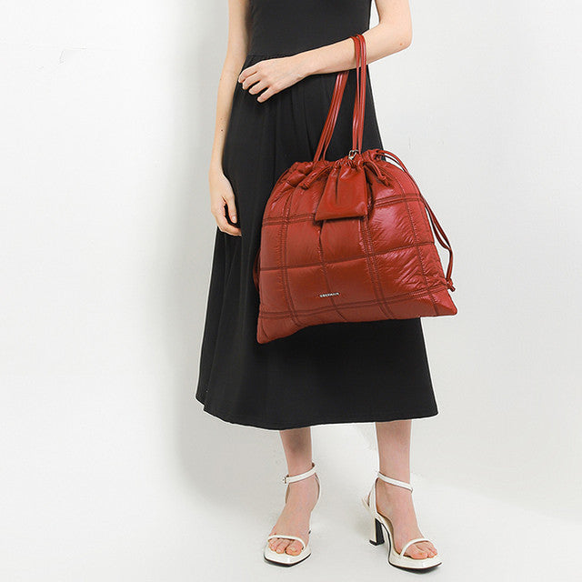 Nerissa Tote Bag (L) In Maroon