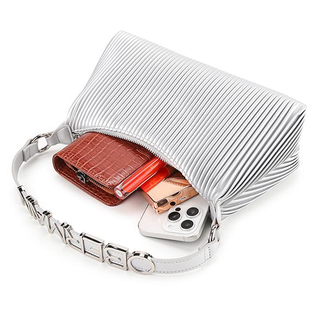 Barrera Shoulder Bag(M) In Silver