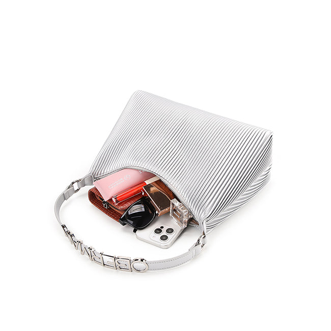 Barrera Shoulder Bag (L) In Silver