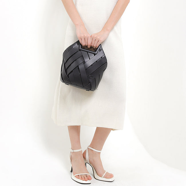 Bretta Top Handle Bag In Black