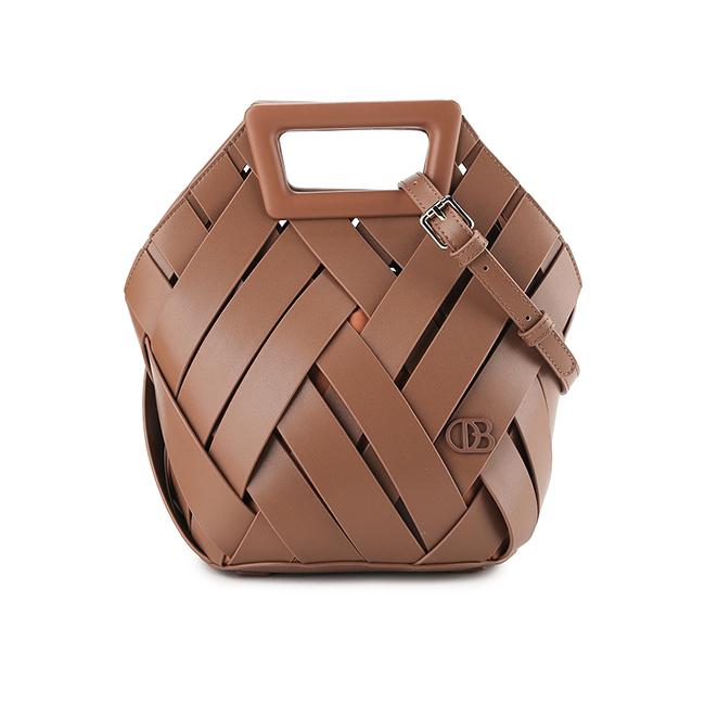 Bretta Top Handle Bag In Brown