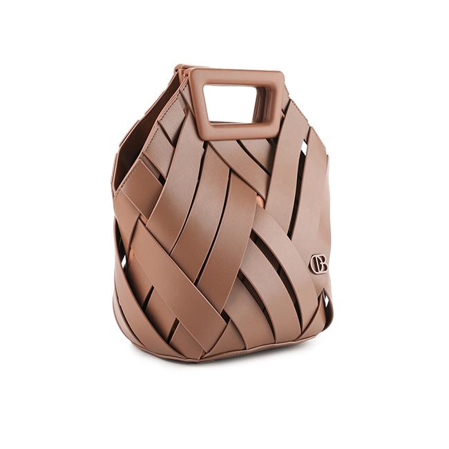 Bretta Top Handle Bag In Brown