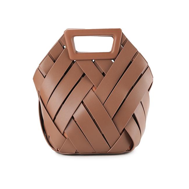 Bretta Top Handle Bag In Brown