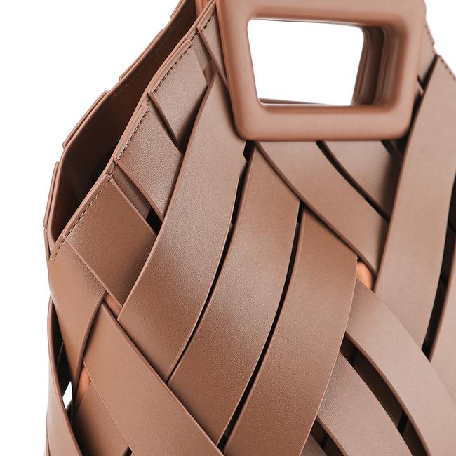 Bretta Top Handle Bag In Brown