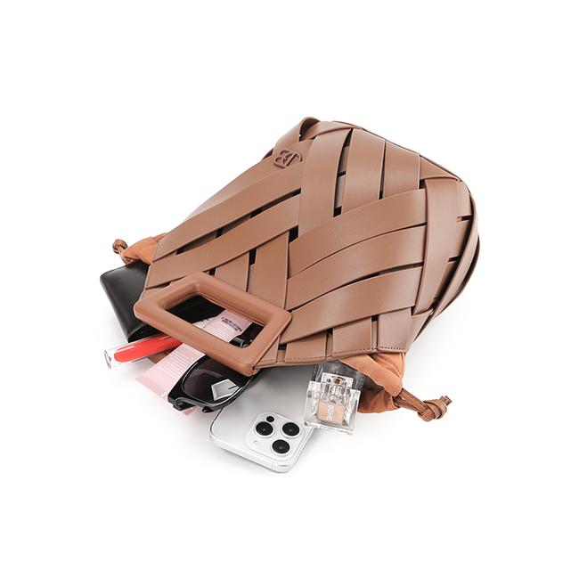 Bretta Top Handle Bag In Brown