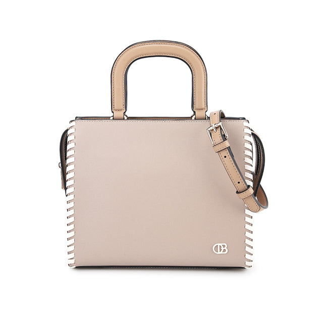 Beyla Top Handle Bag (L) In Taupe