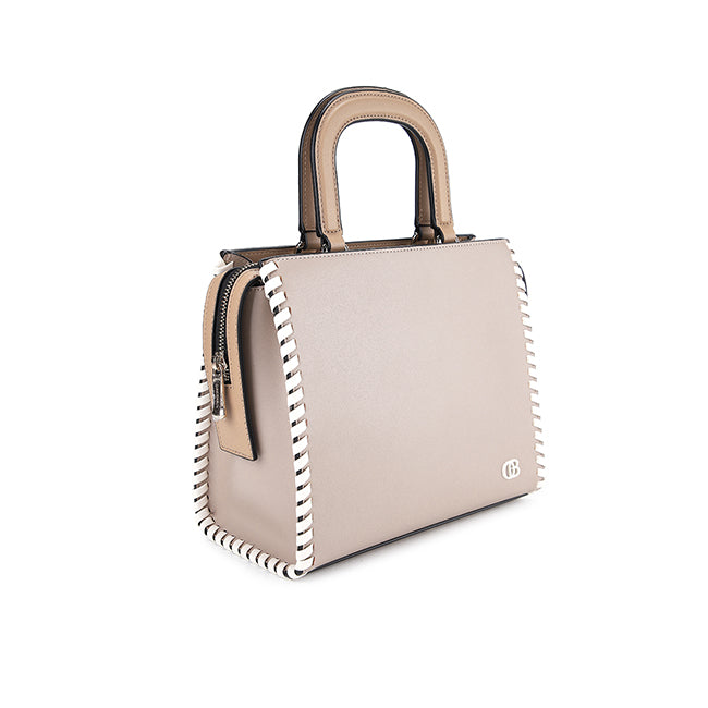 Beyla Top Handle Bag (L) In Taupe