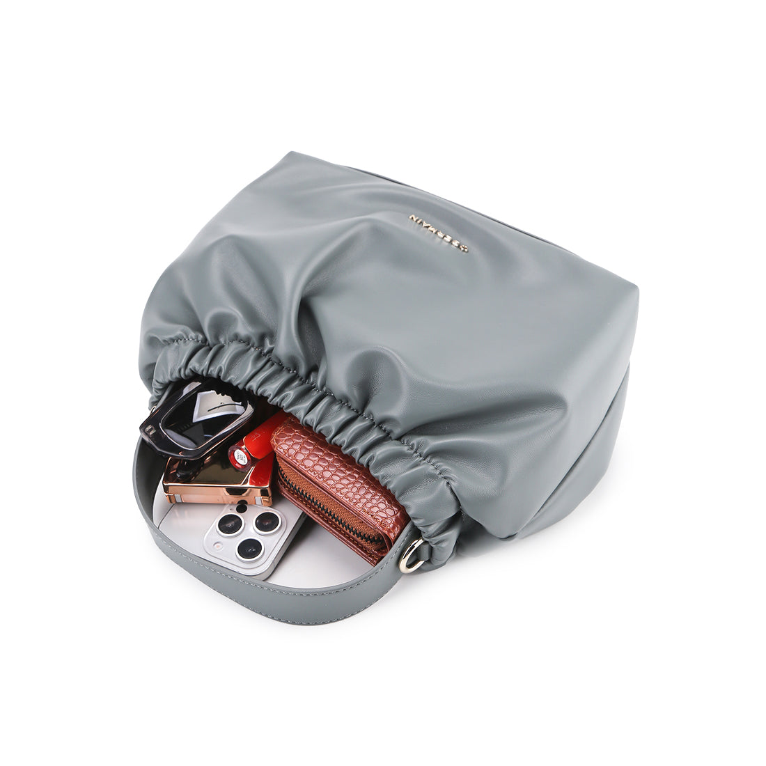 Zoe Top Handle Bag (L) In Blue