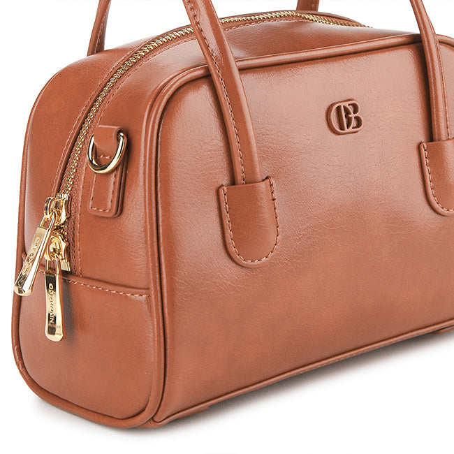 Adiel Top Handle Bag In Brown