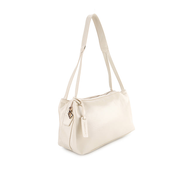 Ferron Shoulder Bag (M) In Beige