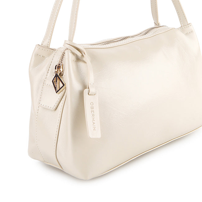 Ferron Shoulder Bag (M) In Beige