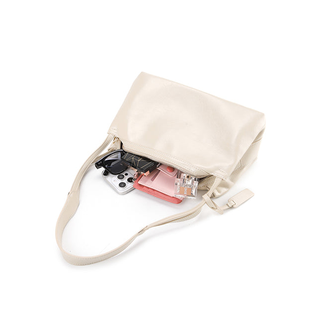 Ferron Shoulder Bag (M) In Beige