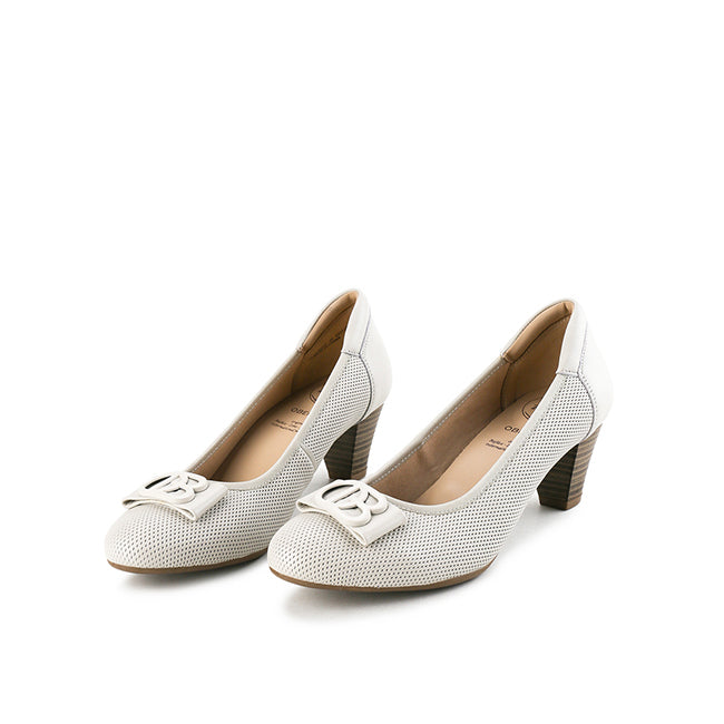 Obermain Sepatu Wanita Heels Adriana Charly In Cream