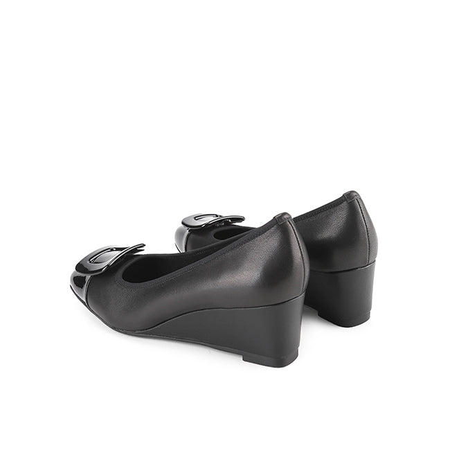 Obermain Sepatu Wanita Wedges Agatha Lorena In Black