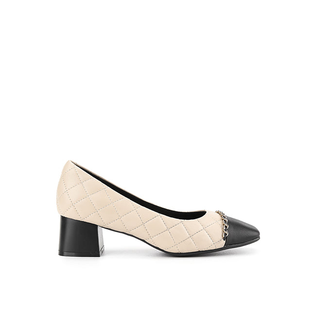 Obermain Sepatu Wanita Heels Alaia Cooper In Beige