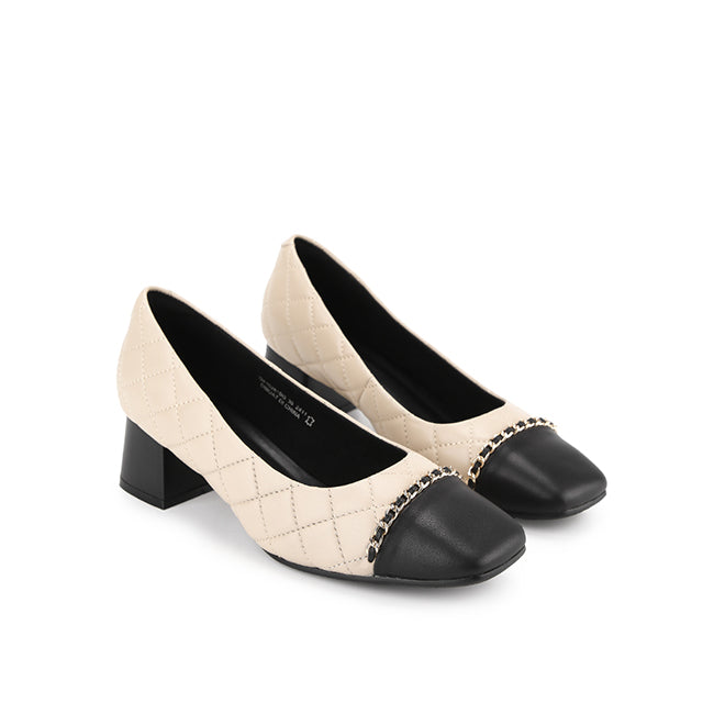 Obermain Sepatu Wanita Heels Alaia Cooper In Beige