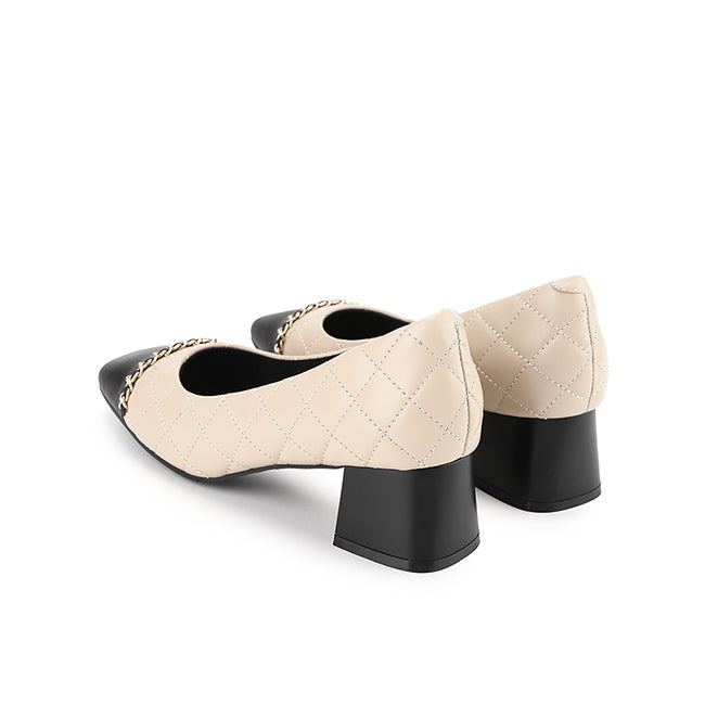 Obermain Sepatu Wanita Heels Alaia Cooper In Beige