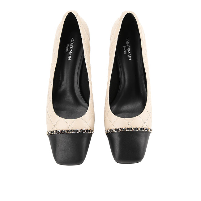 Obermain Sepatu Wanita Heels Alaia Cooper In Beige