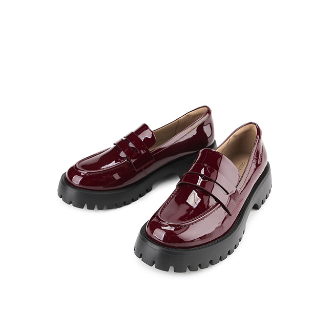 Obermain Sepatu Wanita Loafers Gusta Elise In Maroon