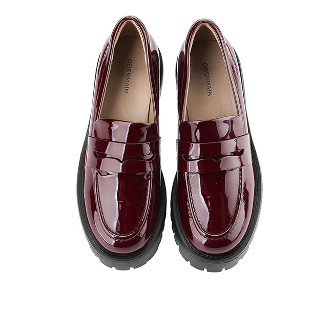 Obermain Sepatu Wanita Loafers Gusta Elise In Maroon