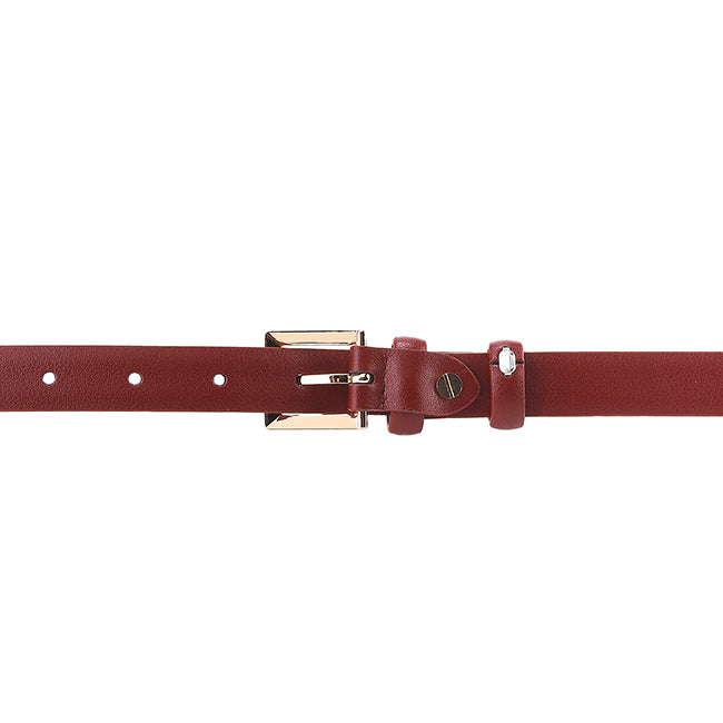 Charity Ladies Belt In Maroon