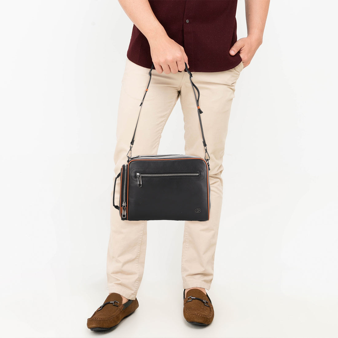 Lay Crossbody Bag-L In Black