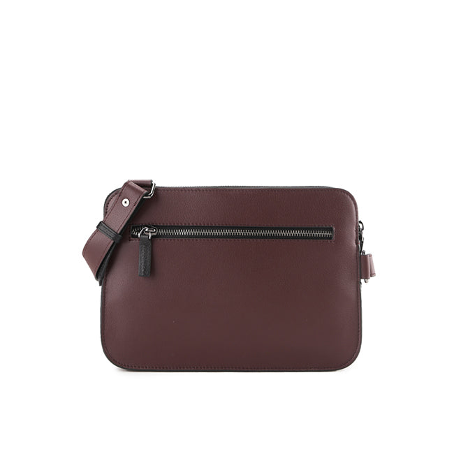 Jiro Crossbody Bag-L In Maroon