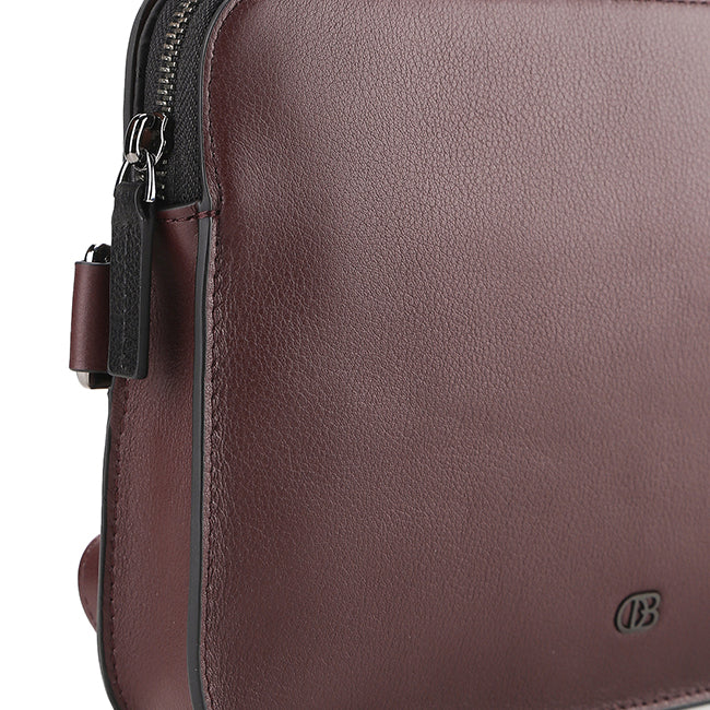 Jiro Crossbody Bag-L In Maroon