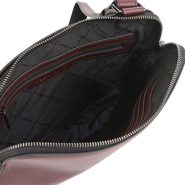 Jiro Crossbody Bag-L In Maroon