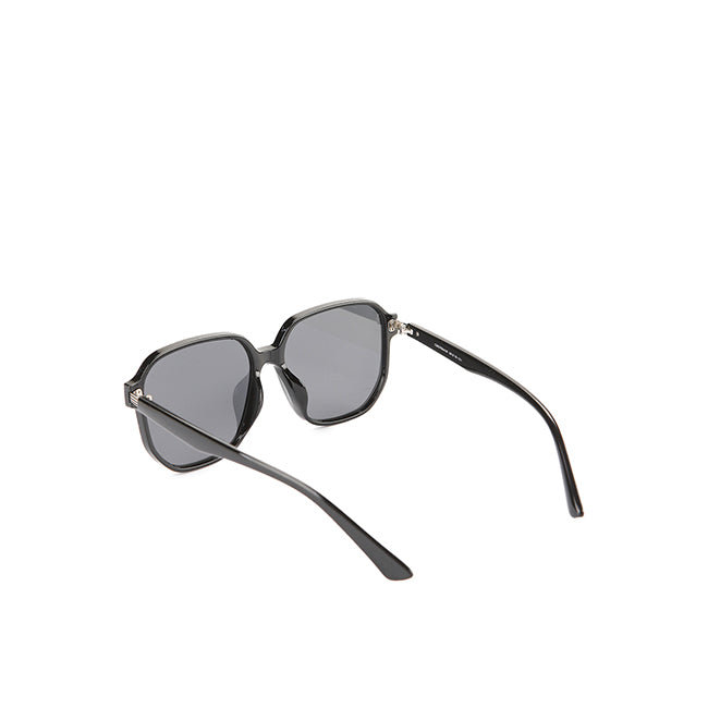 Obermain Wanita Sunglasses Fern Hexagonal In Black