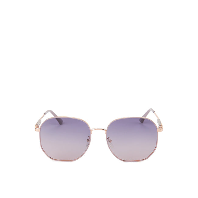 Sunglasses Giselle Hexagonal In Silver