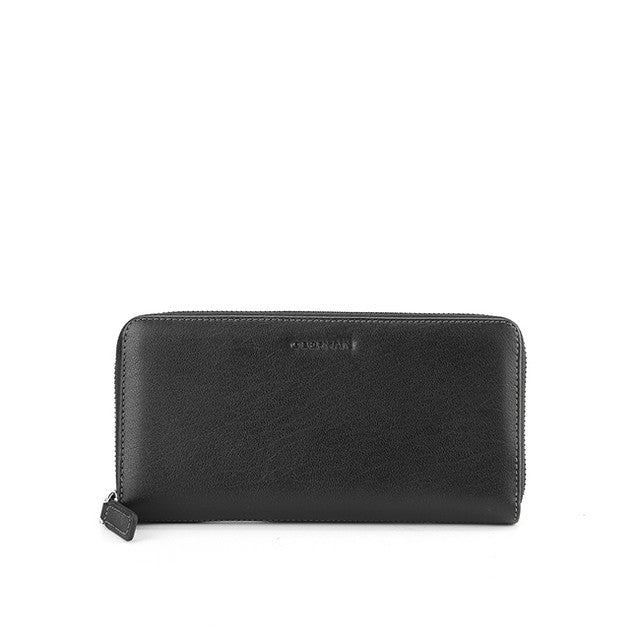 Max Long Zip Wallet In Black