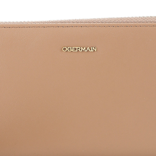 Allie Long Zip Wallet-L In Tan