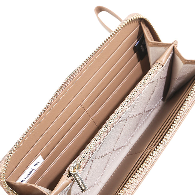 Allie Long Zip Wallet-L In Tan