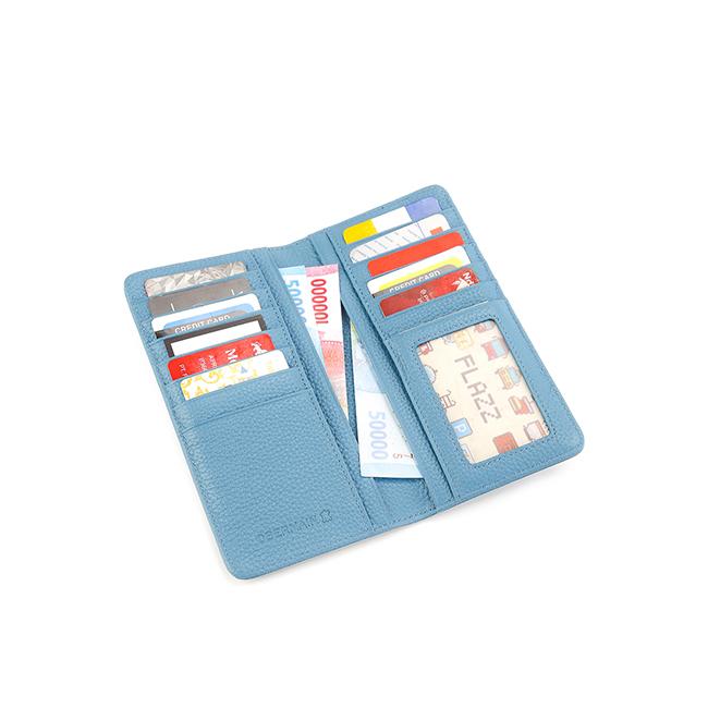 Abby Long Wallet-L In Blue