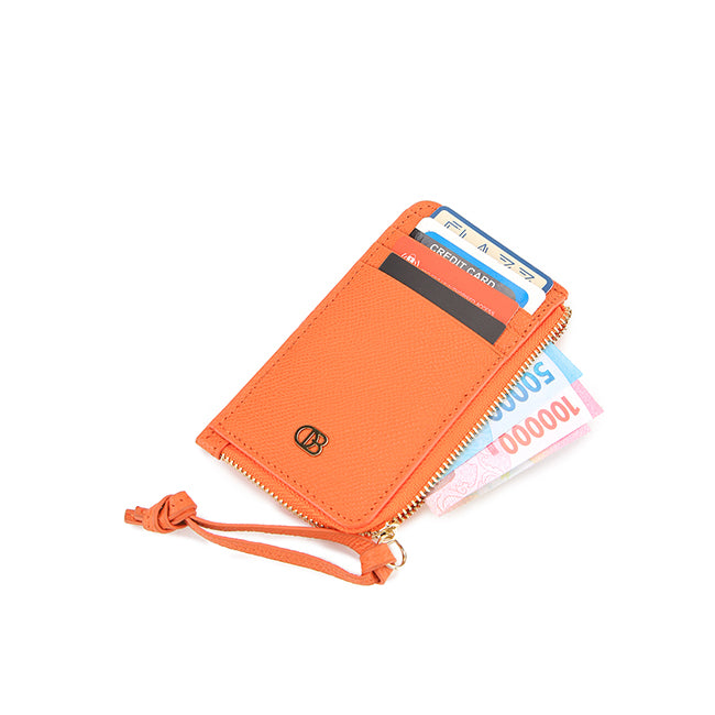 Anna Cardholder-L In Tangerine