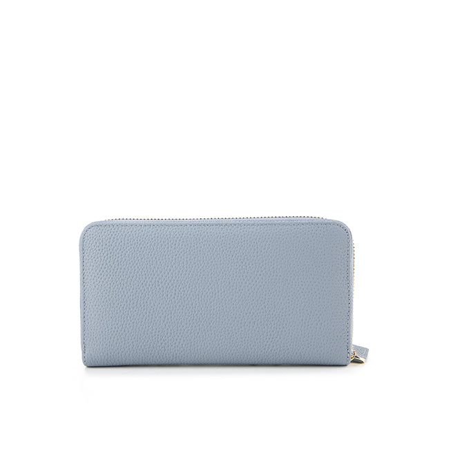 Ashley Long Zip Wallet-L In Light Blue