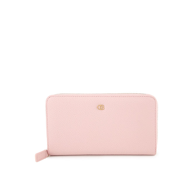 Ashley Long Zip Wallet-L In Pink