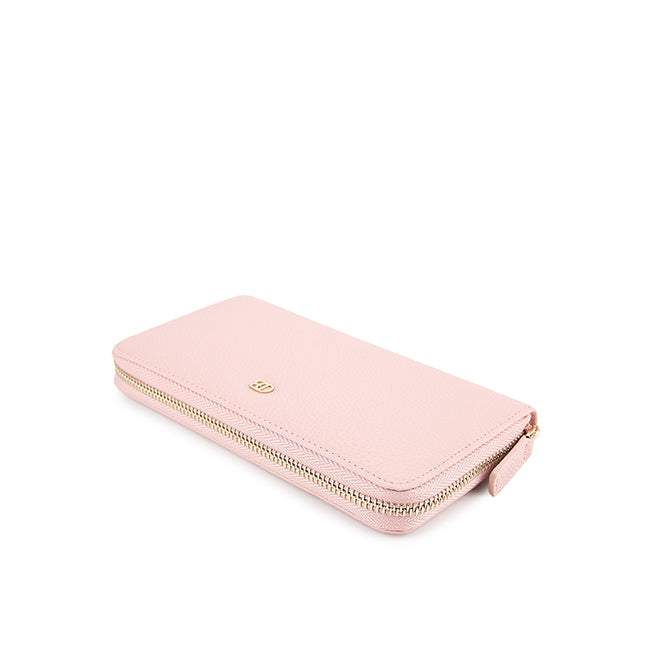 Ashley Long Zip Wallet-L In Pink